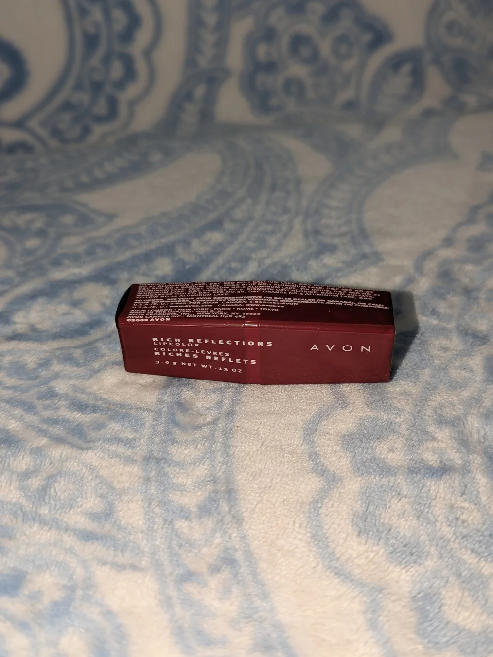 Rich Crimson Avon Rich Reflections Lipstick